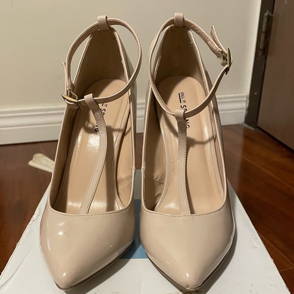 Call It Spring Beige Faux Leather High Heel - Picture 2 of 10
